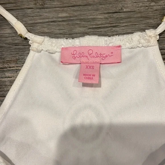 Lilly Pulitzer White Delray Diamond Floral Lace Dusk Mini Dress / Swim Cover New - Picture 7 of 12